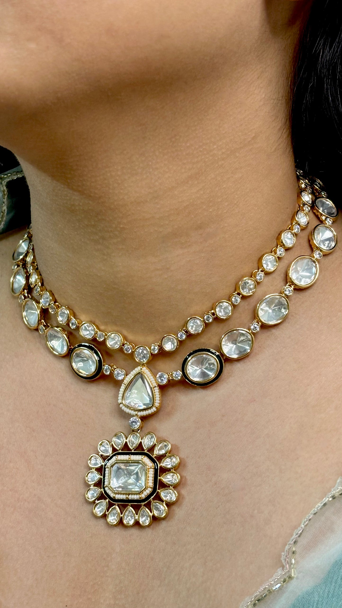 Royal Radiance Polki & Kundan Choker Set