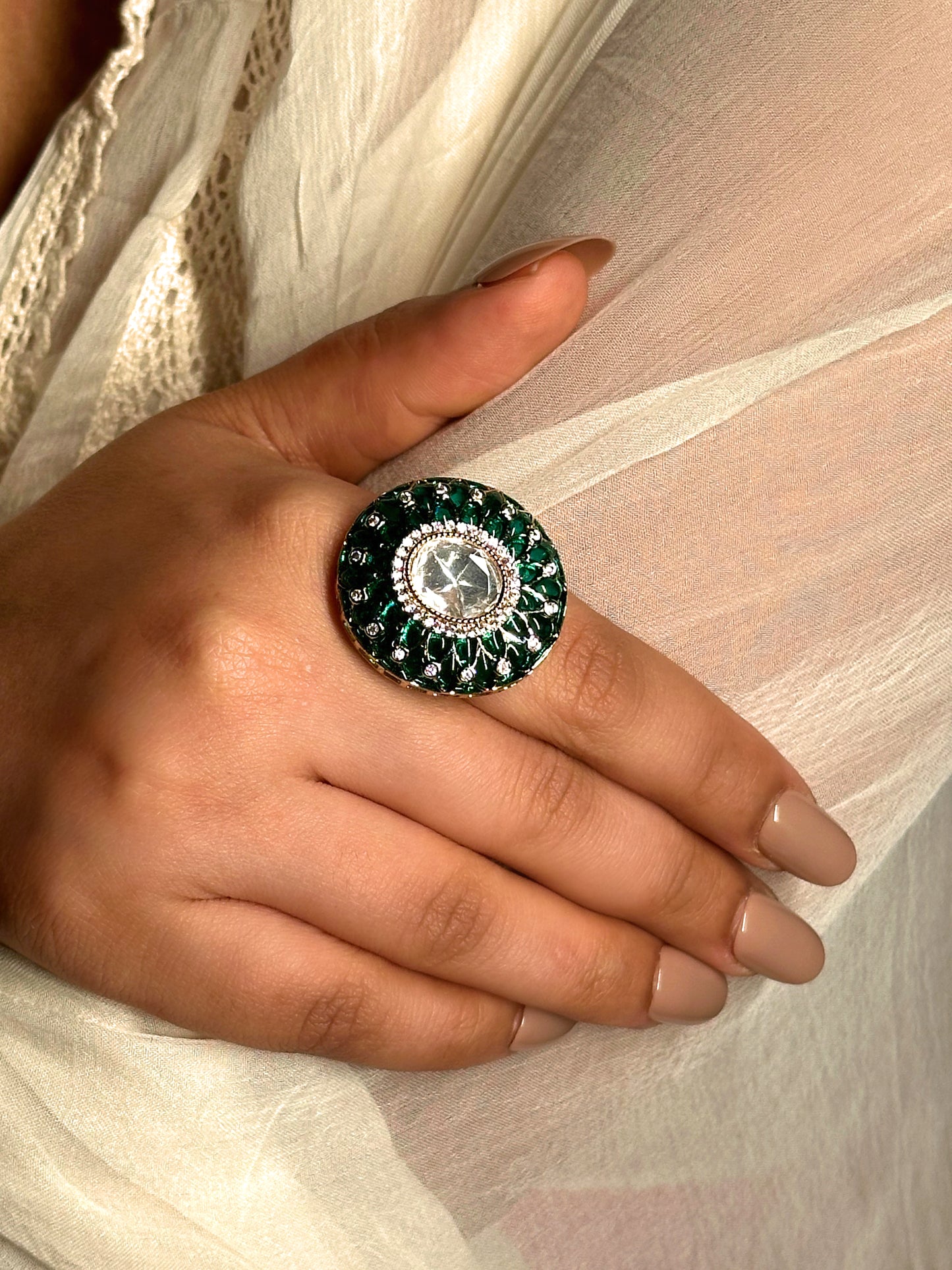 Zarima Emerald ring