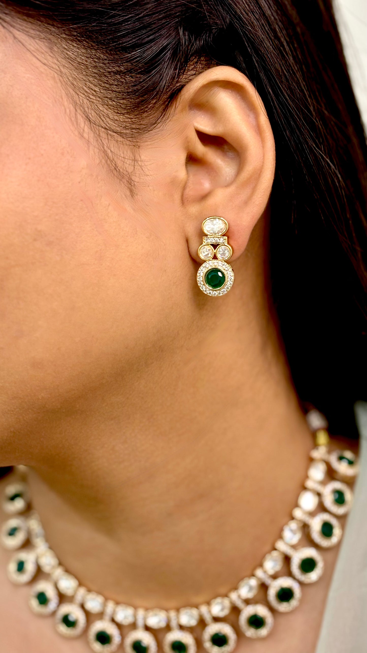 Celestial Green Polki & Kundan Choker Set