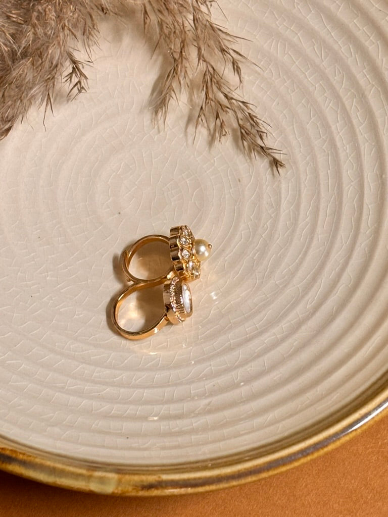 Vintage Radiance Kundan Ring