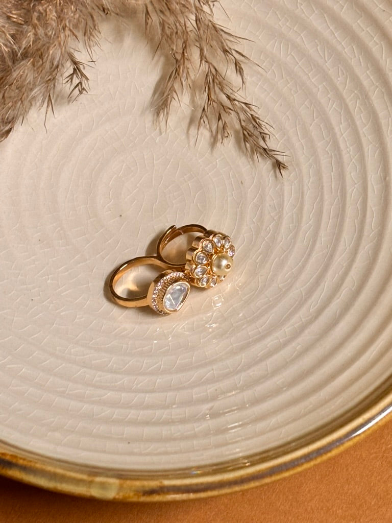 Vintage Radiance Kundan Ring