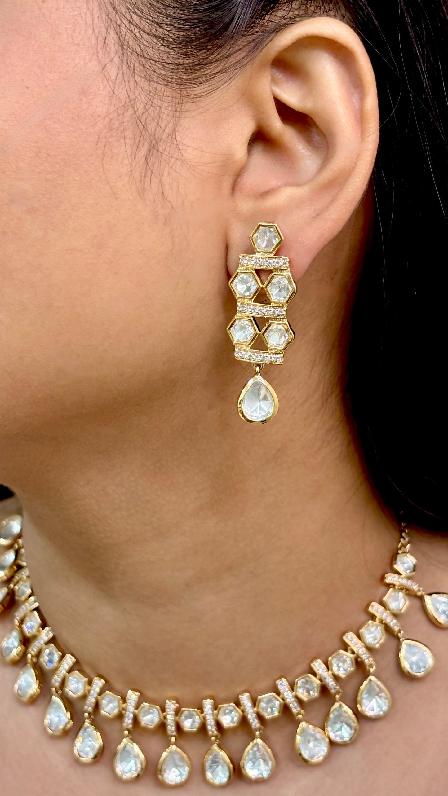 Classic Polki & Kundan Necklace Set