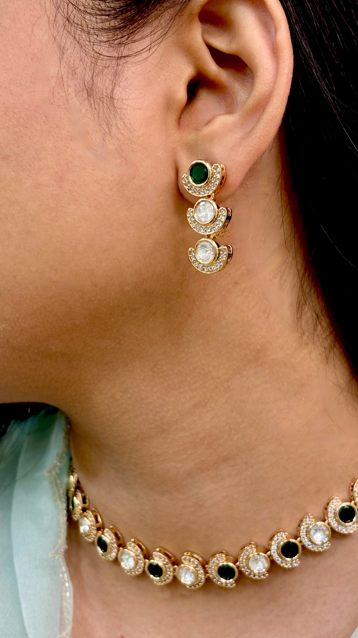 Elegant Essence Polki & Kundan Choker Set