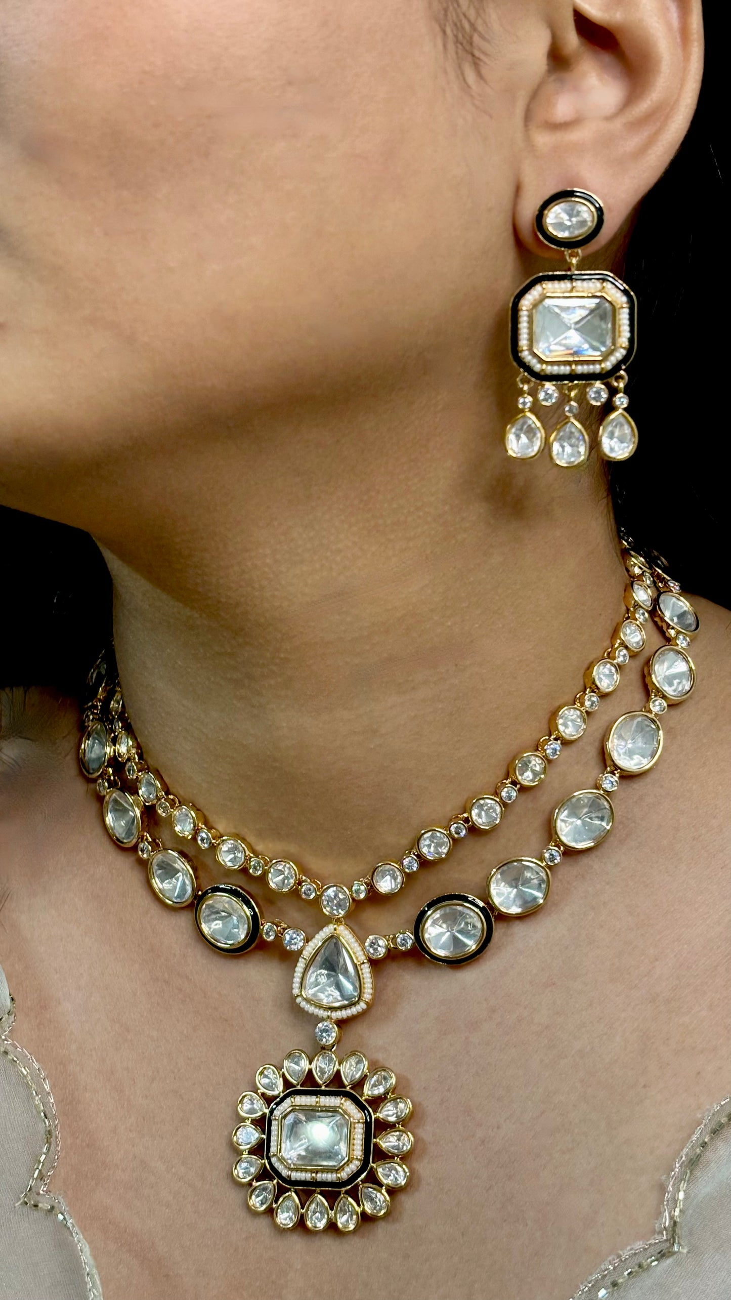 Royal Radiance Polki & Kundan Choker Set
