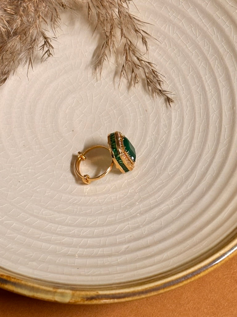 Royal Green Kundan Ring