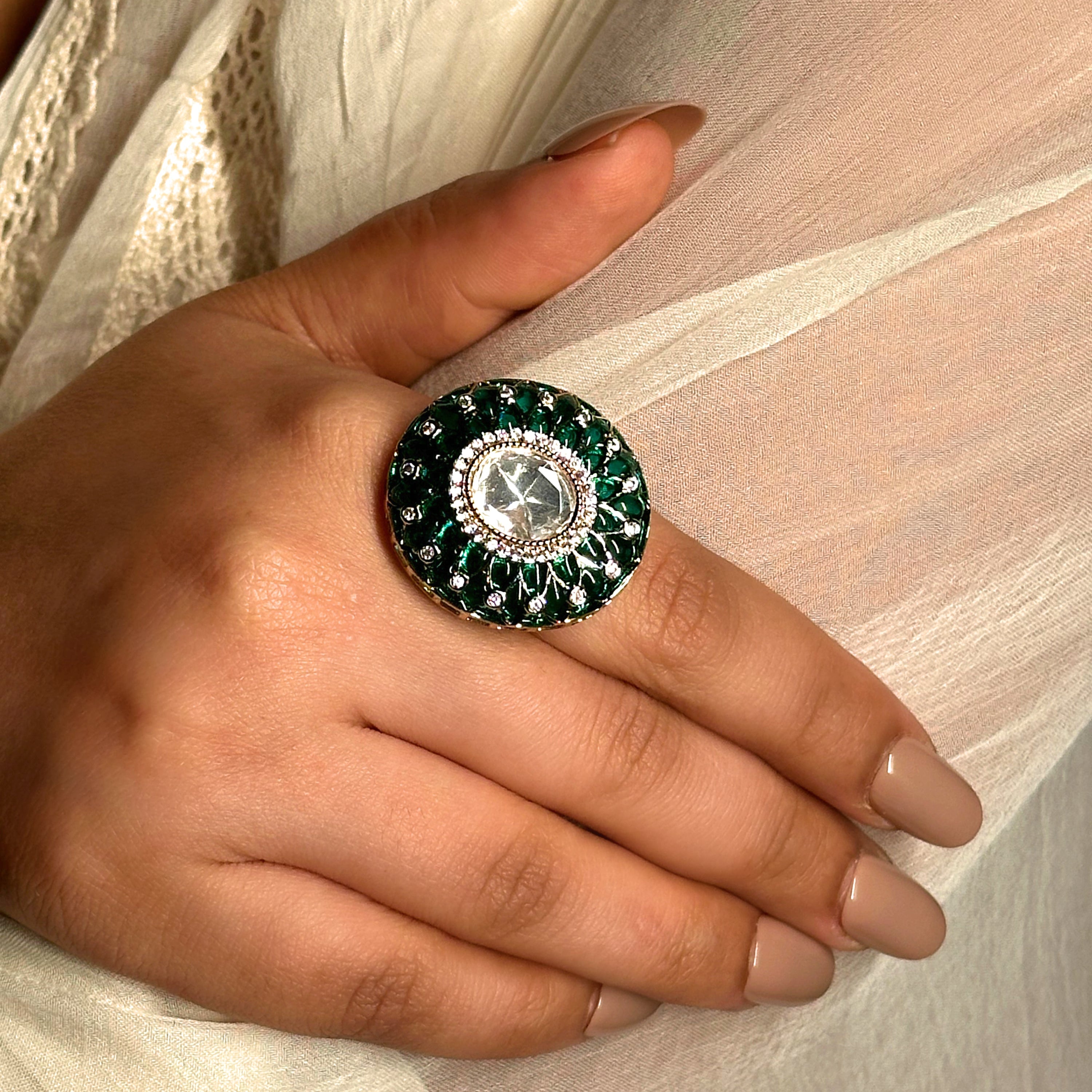 Zarima Emerald ring