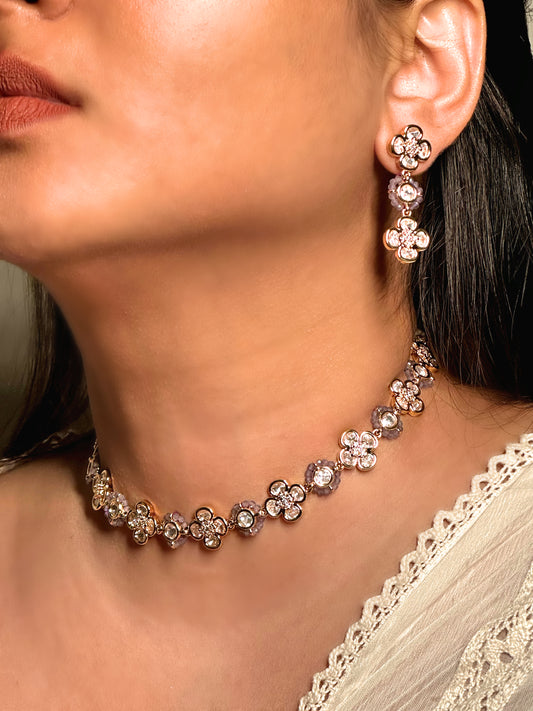 Sitara Lilac Polki Choker