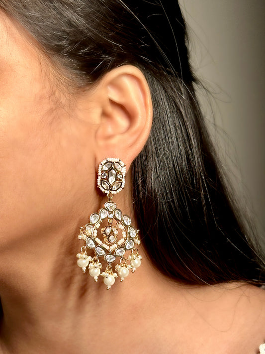 Sitaara Polki Kundan Earrings