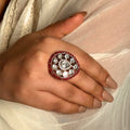 Meher Ruby Polki Ring