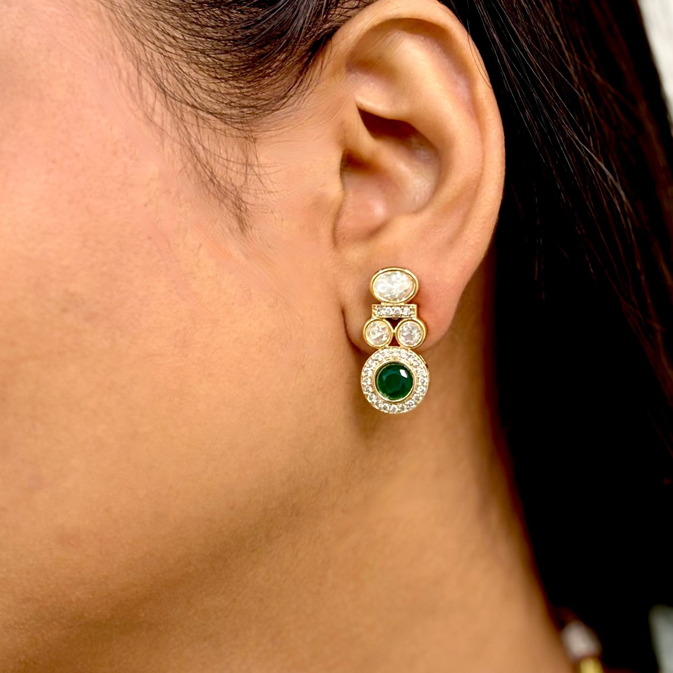 Celestial Green Polki & Kundan Choker Set