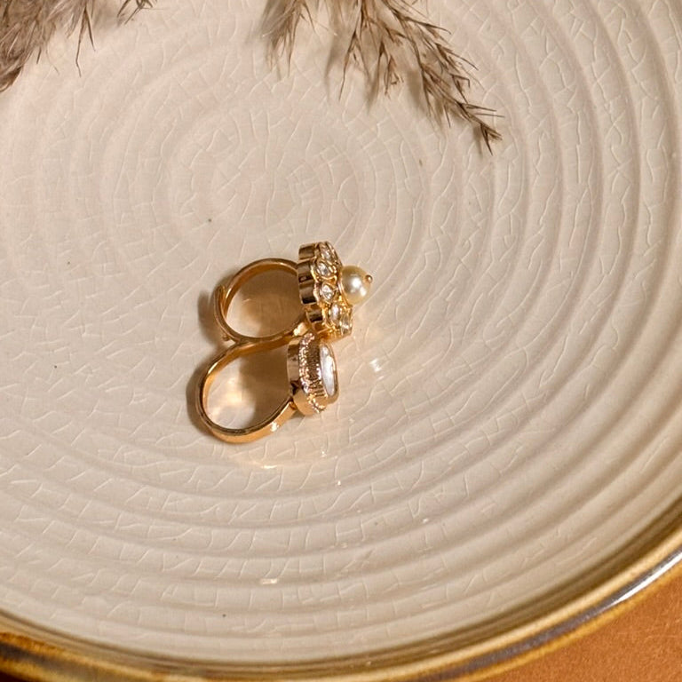 Vintage Radiance Kundan Ring