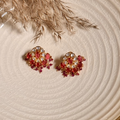 Elegant Pink Polki Studs