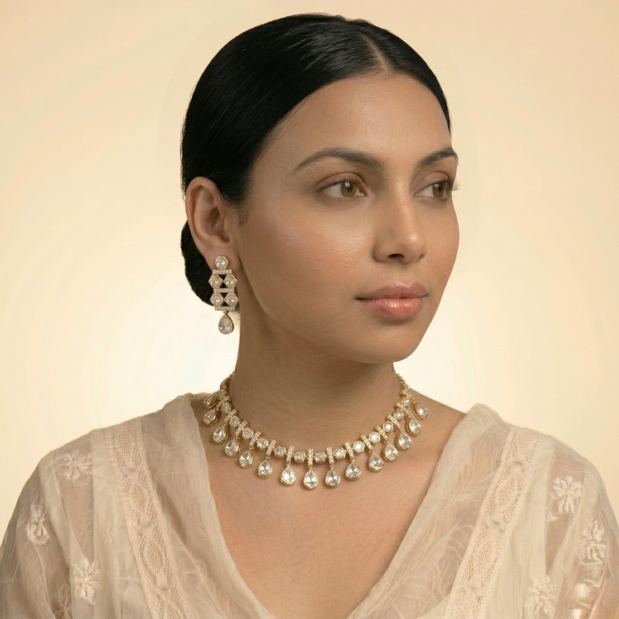 Classic Polki & Kundan Necklace Set