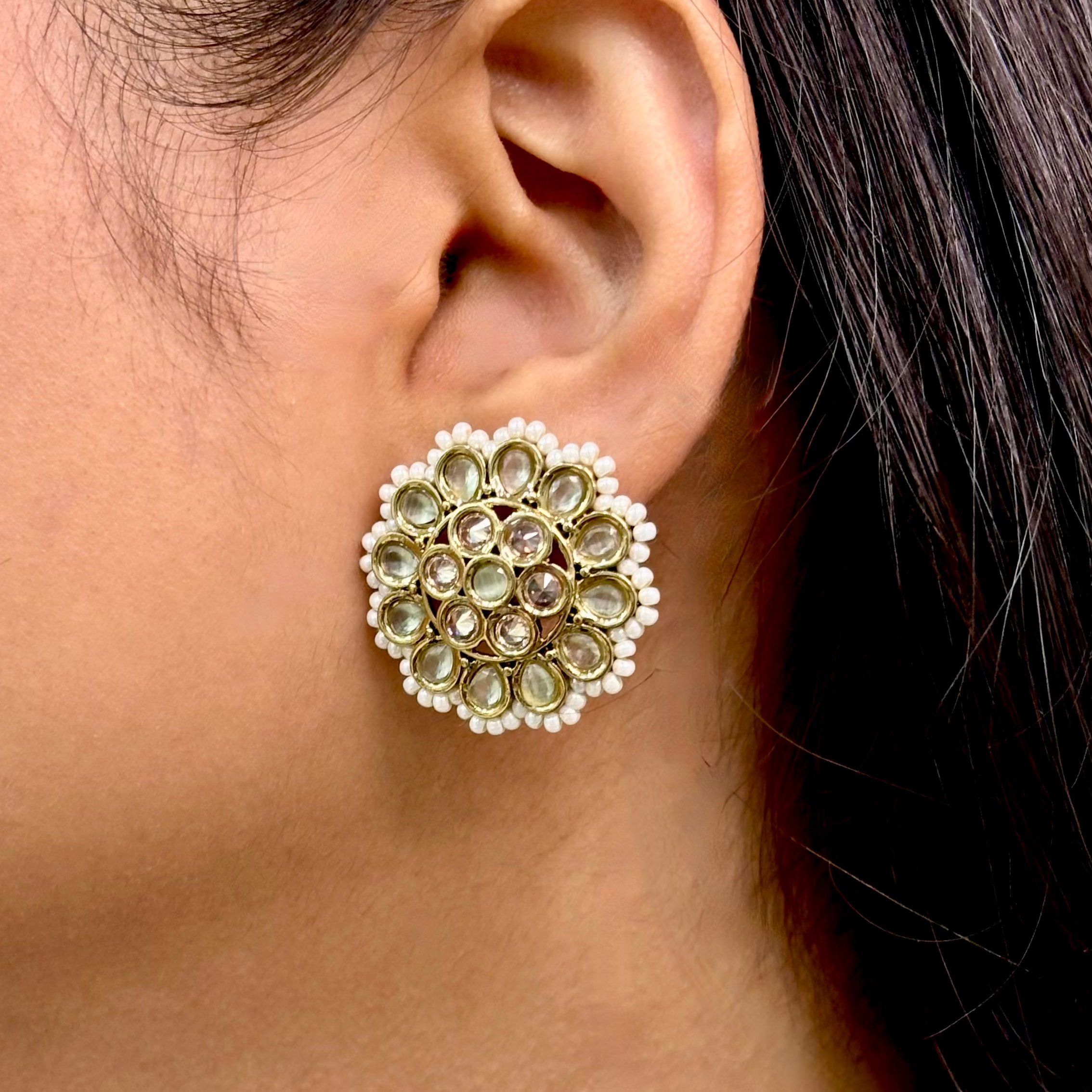 Serene Light Green Kundan Choker Set