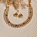 Classic Green Elegance Kundan Choker Set