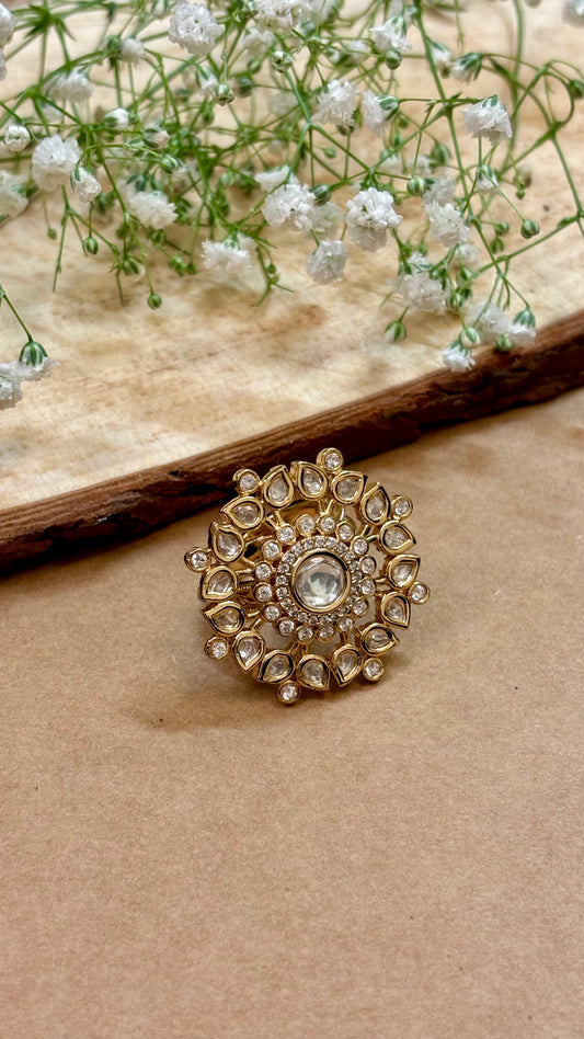 Timeless Elegance Kundan Ring