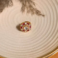 Rose Radiance Kundan Ring