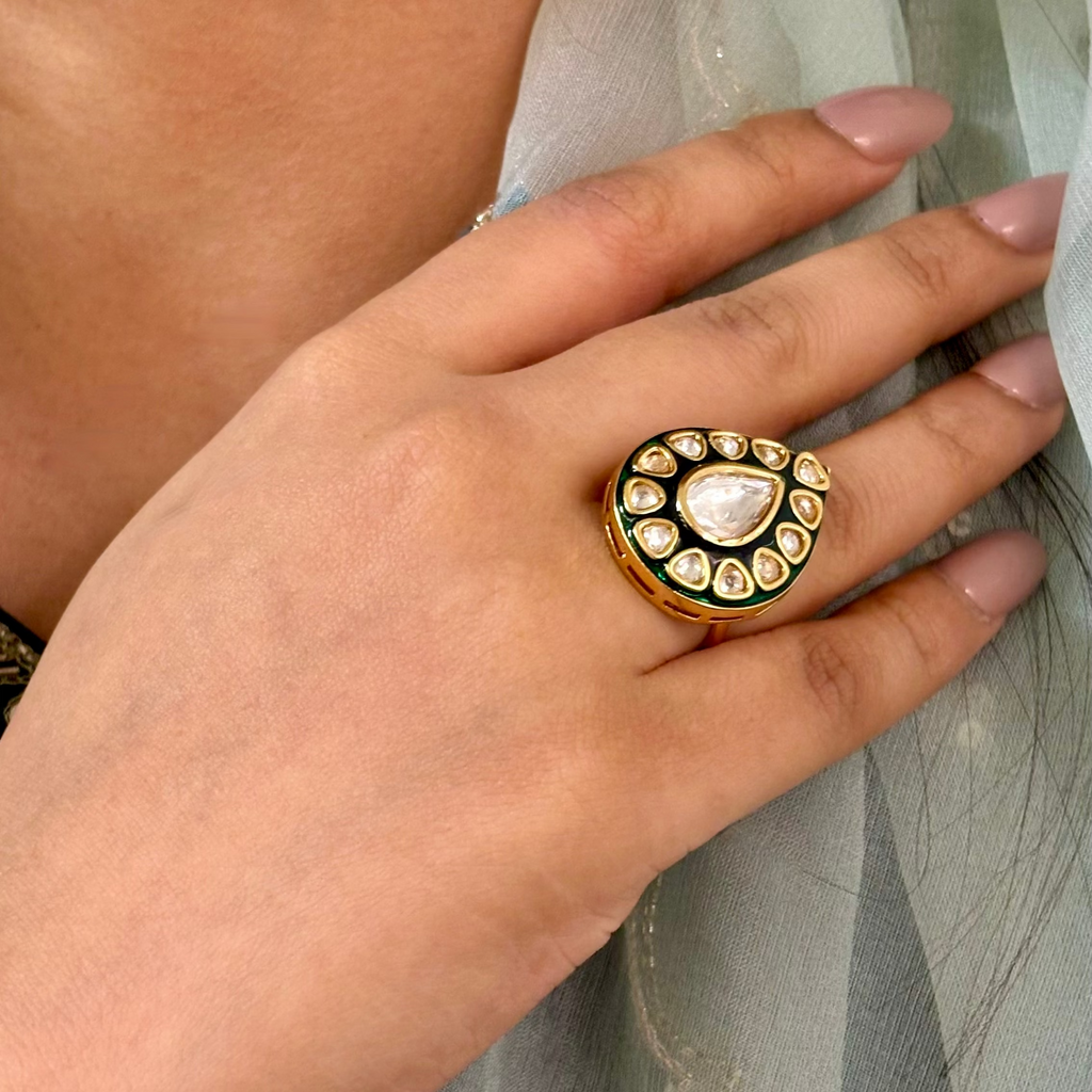 Mughal Jewel Kundan Ring