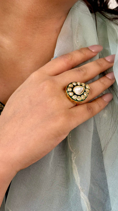 Mughal Jewel Kundan Ring