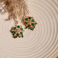 Classic Green Kundan Studs