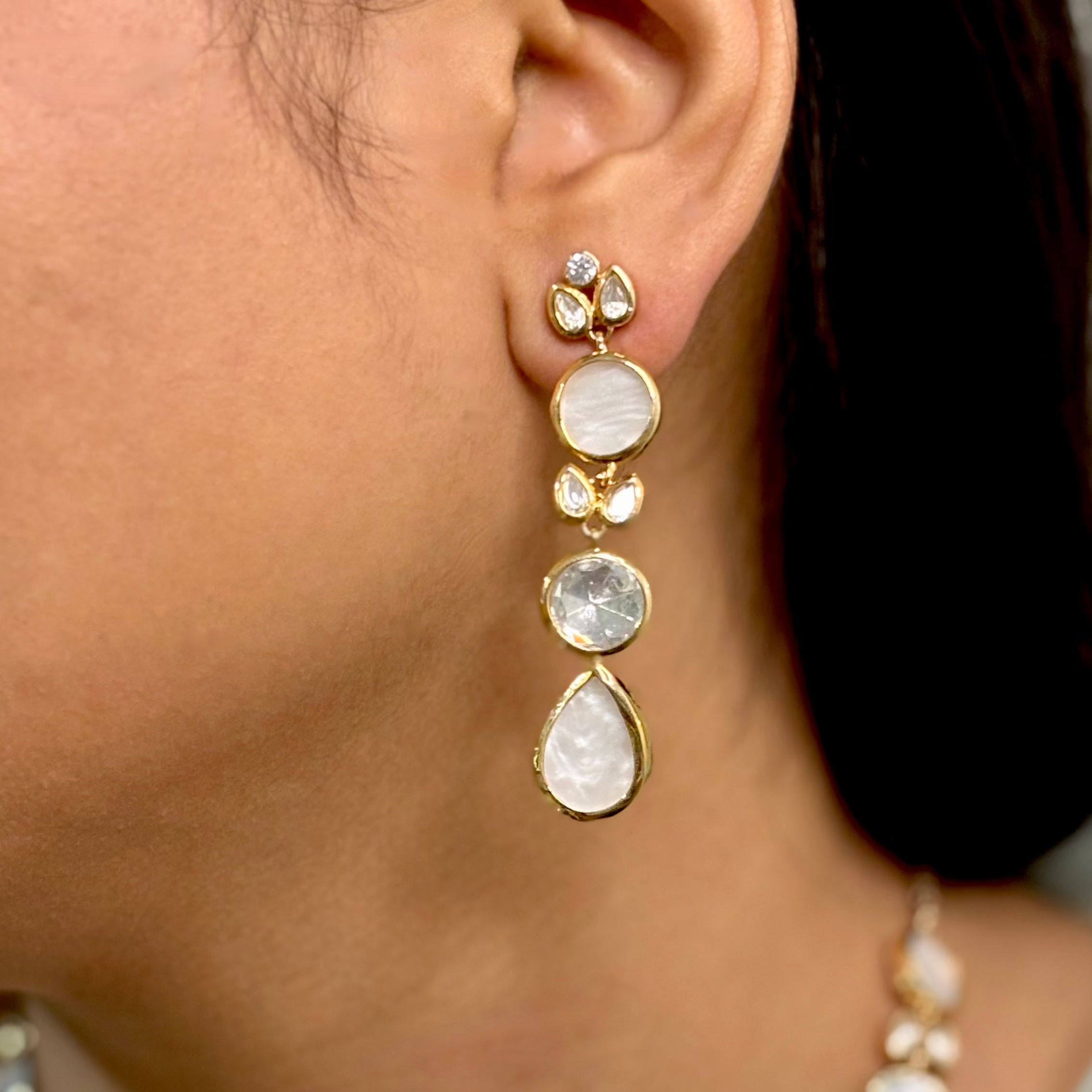 Serene Pearl Polki Choker Set