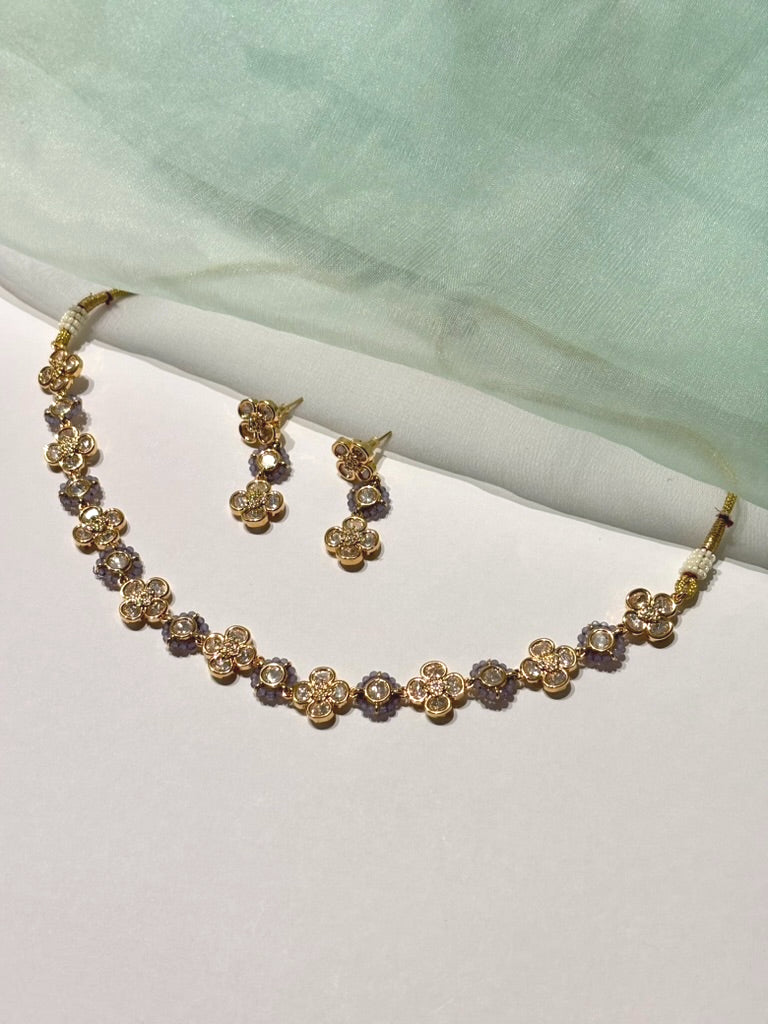Sitara Lilac Polki Choker