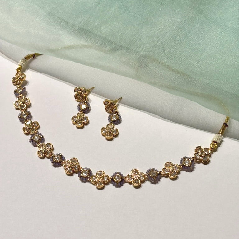 Sitara Lilac Polki Choker