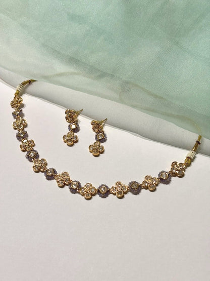 Sitara Lilac Polki Choker