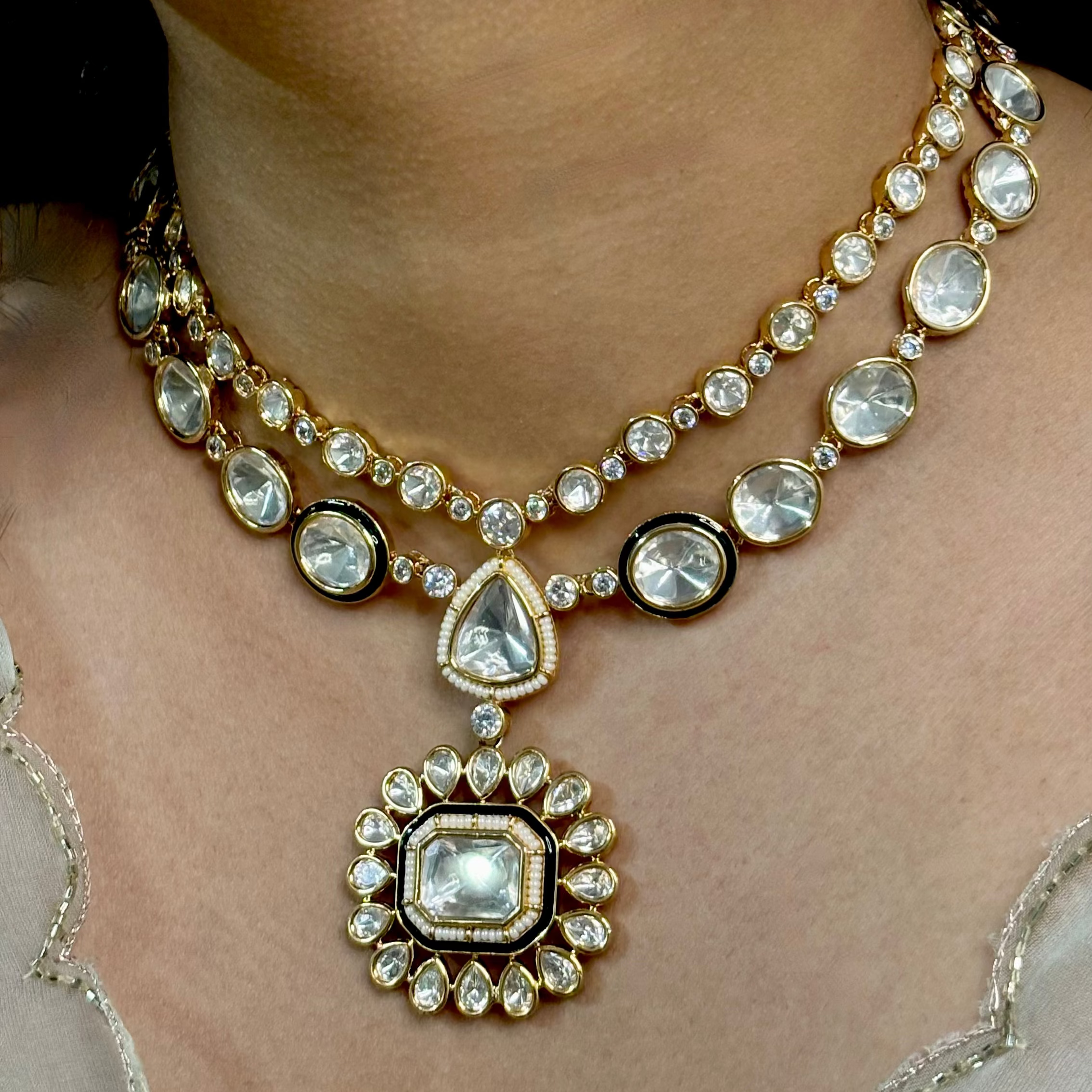 Royal Radiance Polki & Kundan Choker Set
