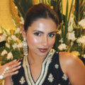 Modern Plain Polki & Kundan Danglers