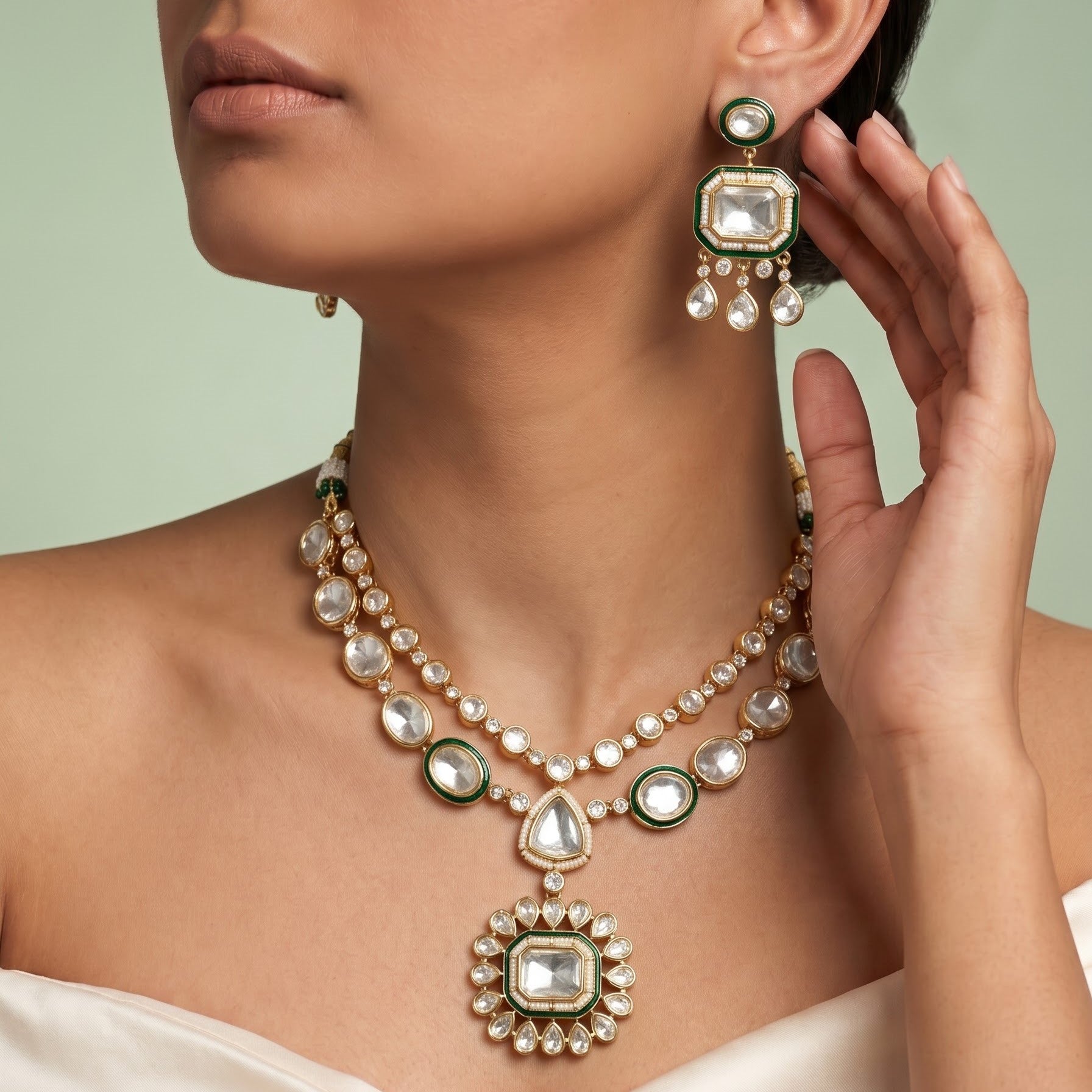Royal Radiance Polki & Kundan Choker Set