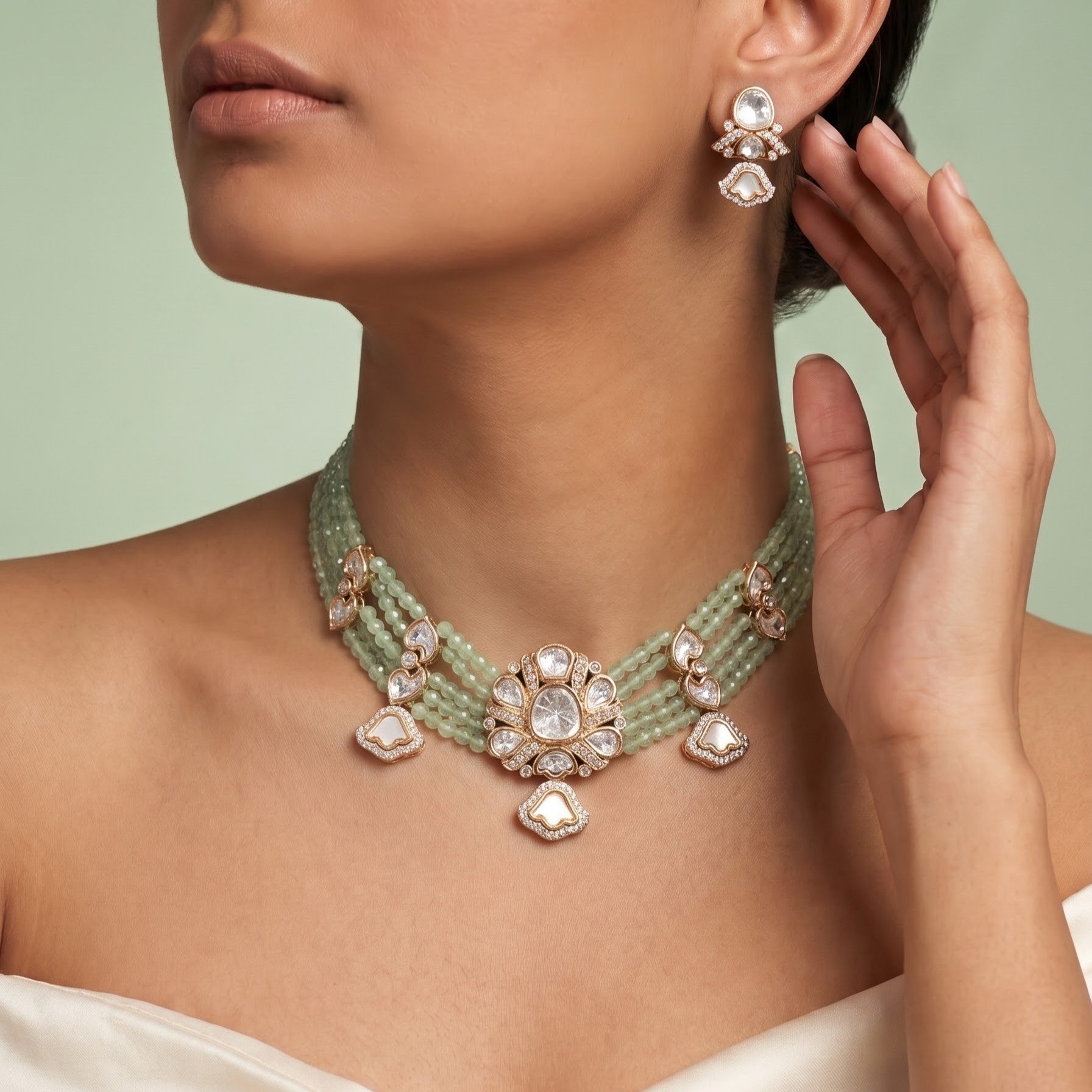Zahra Kundan Polki Choker