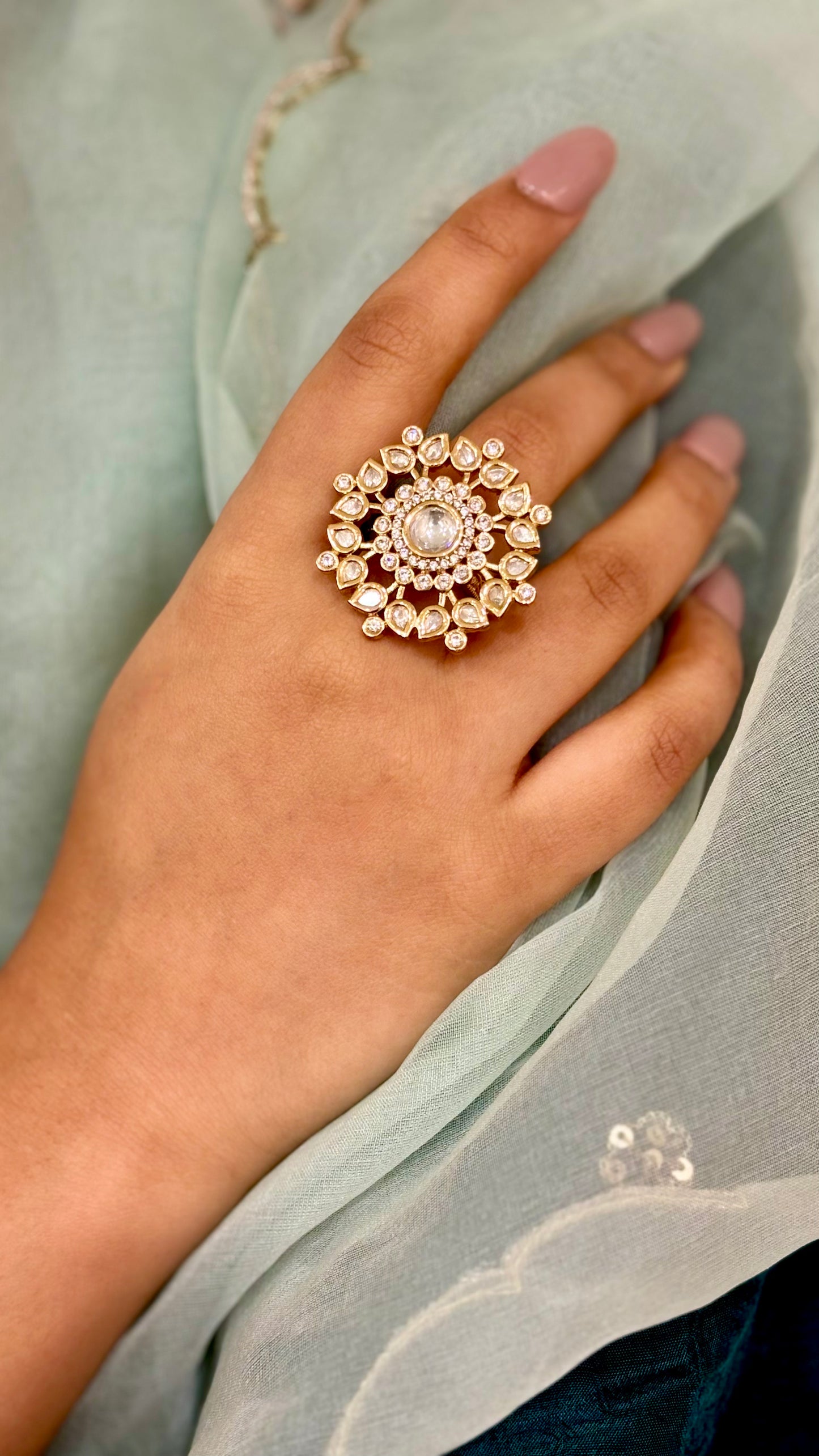 Timeless Elegance Kundan Ring