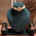 Multi-Strand Pearl & Uncut Polki Choker Set