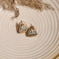 Triangle Plain Polki Studs