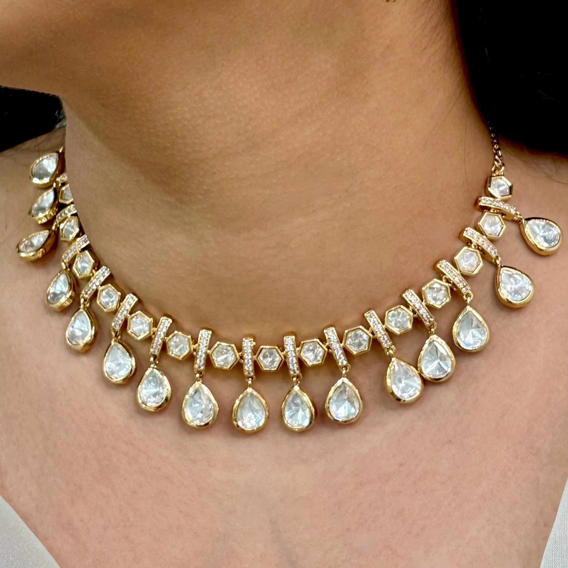 Classic Polki & Kundan Necklace Set