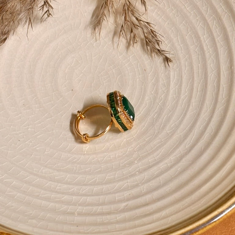Royal Green Kundan Ring