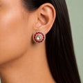 Serene Pink Polki Studs