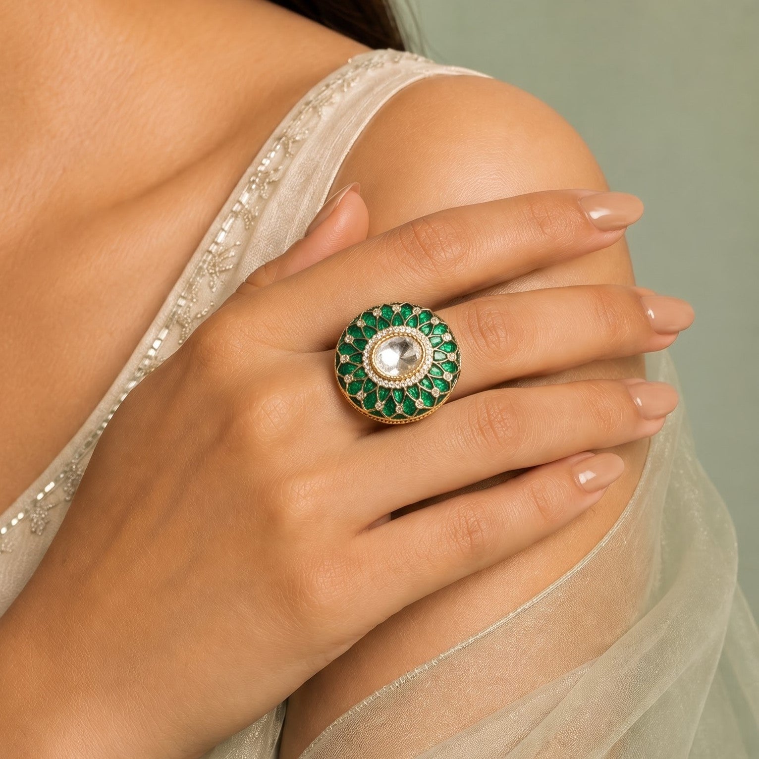 Zarima Emerald ring