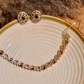 Delicate Emerald Charm Kundan Choker Set