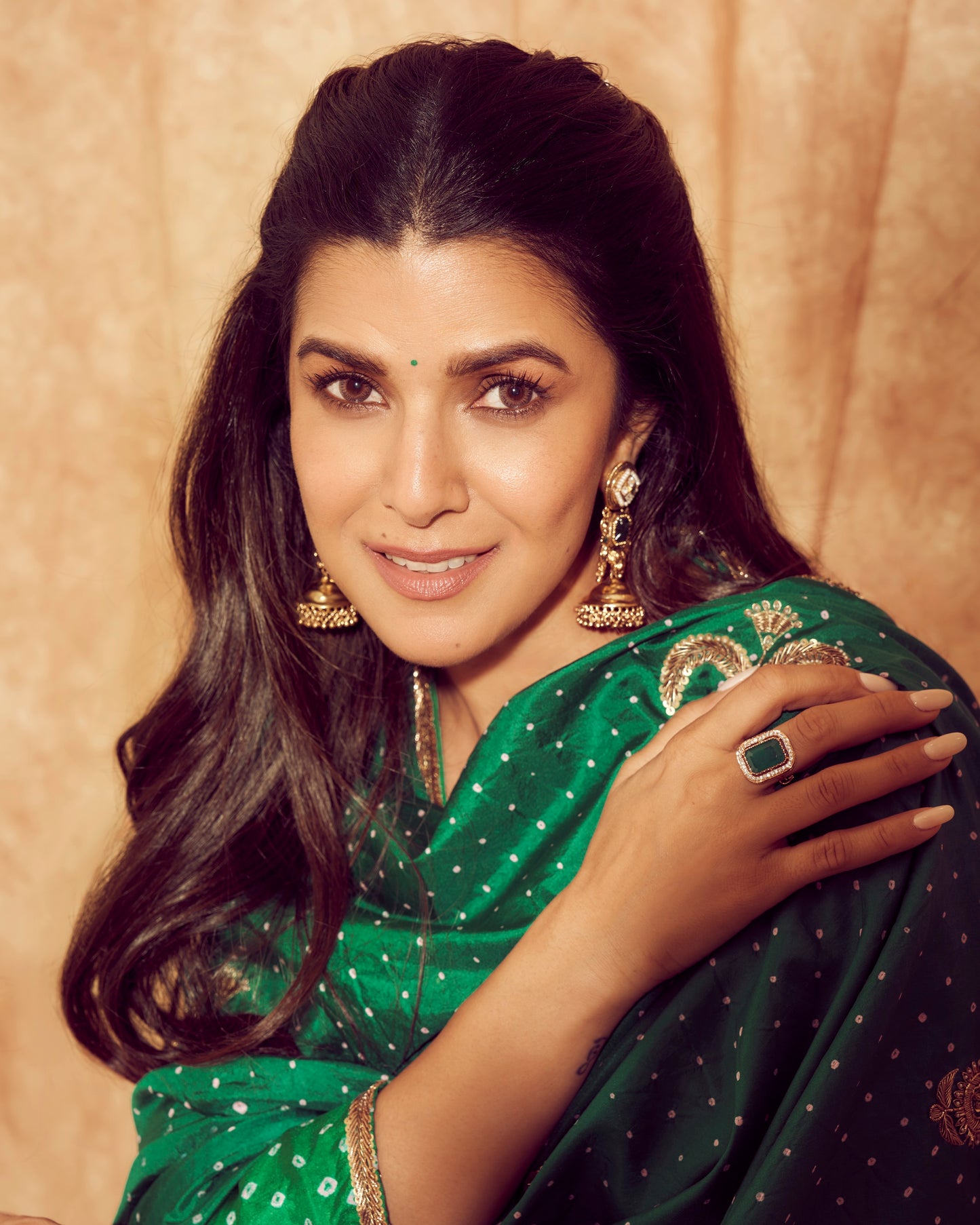 Royal Green Kundan Ring