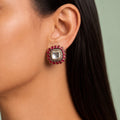 Ethereal Pink Polki Earrings