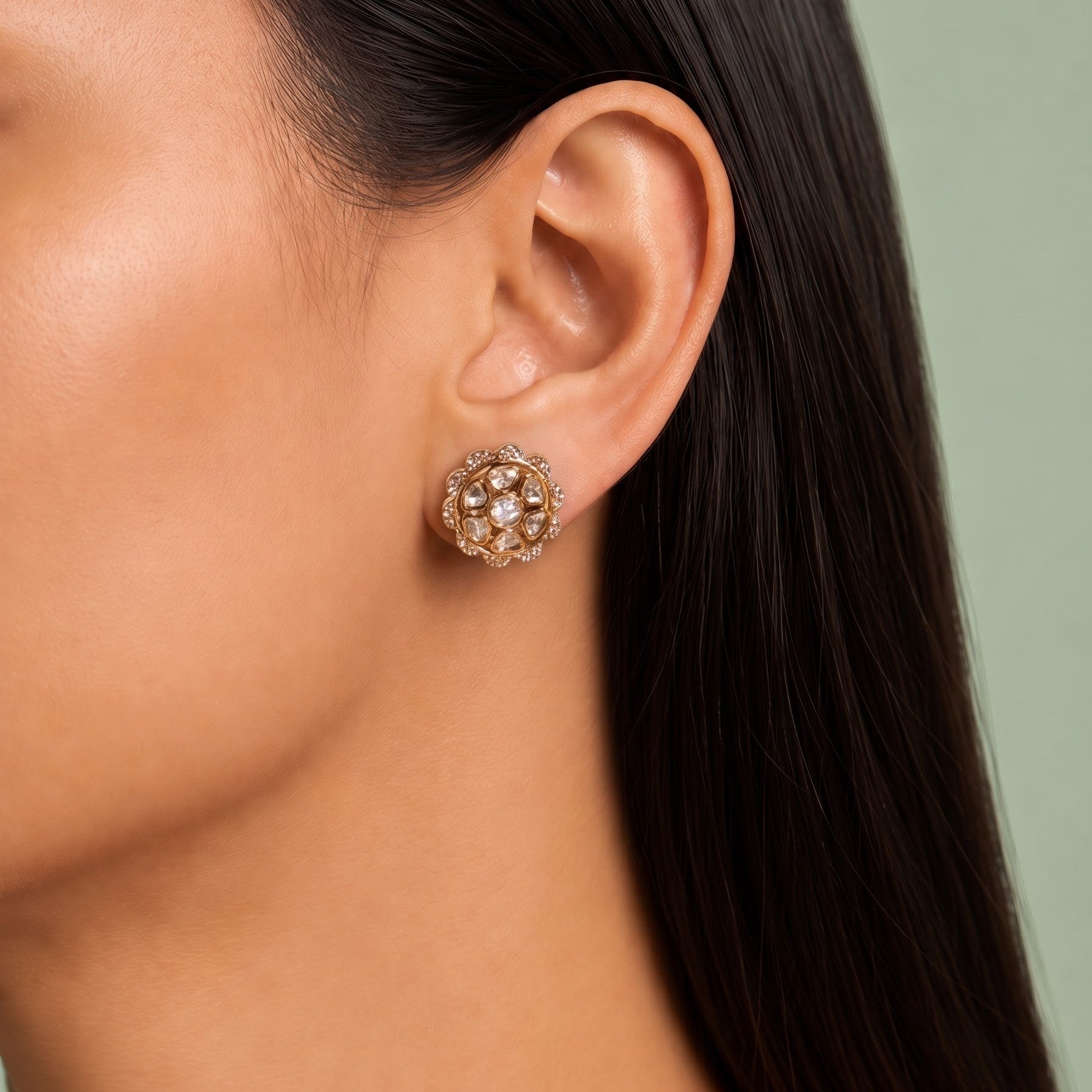 Opulent Charm Kundan Studs