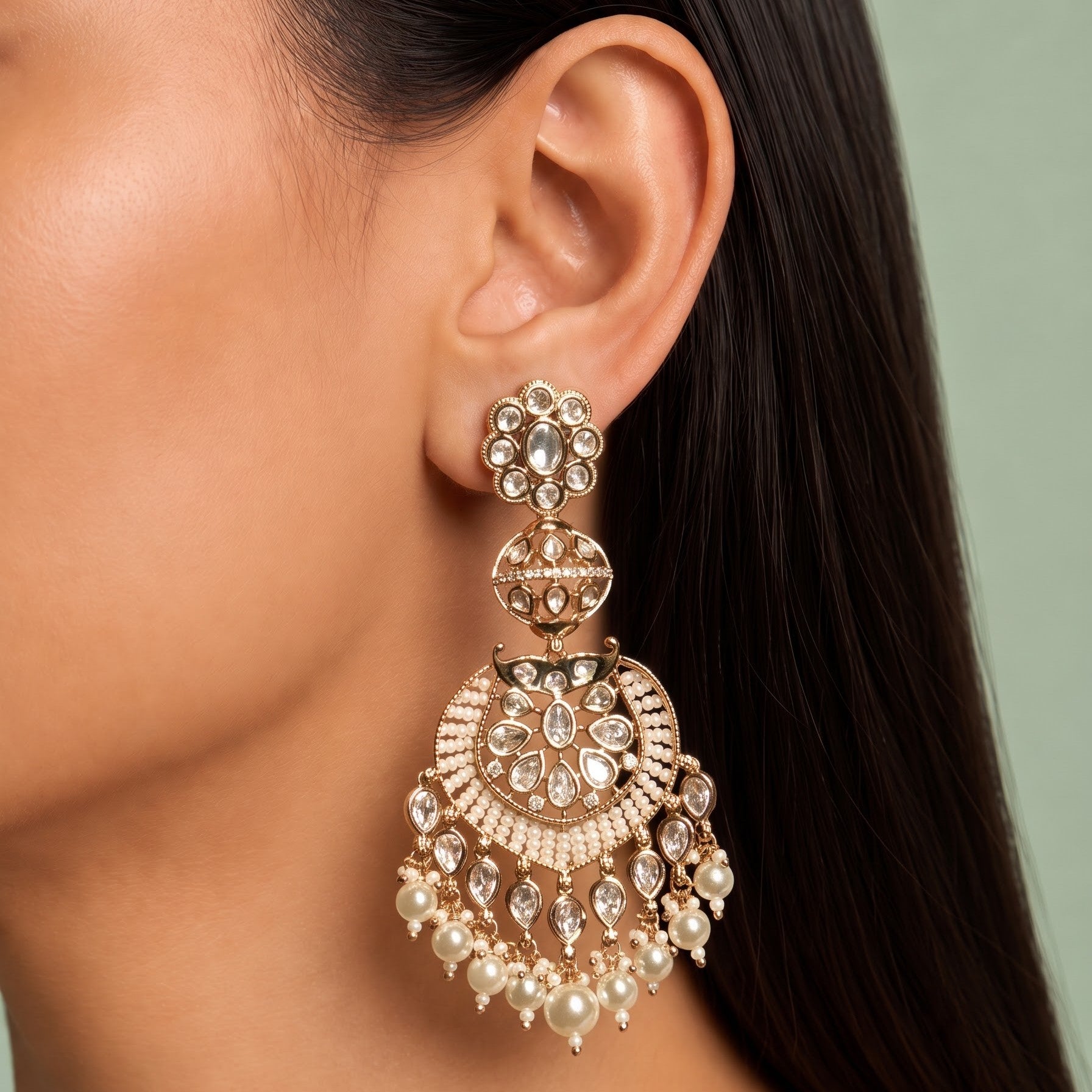 Timeless long earring