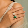 Classic Emerald & Kundan Ring