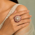 Meher Ruby Polki Ring